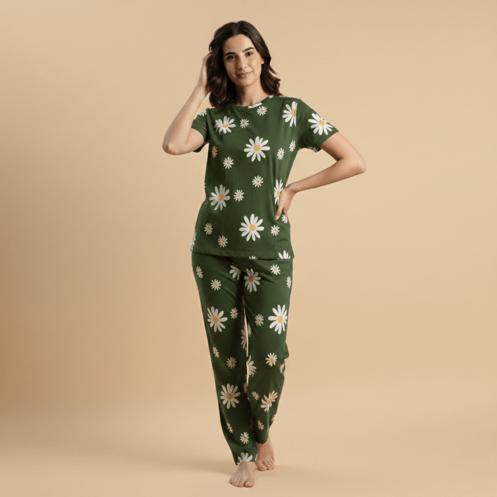 Dots Women’s Comfort Pant Set – Dual Pocket Style (M)