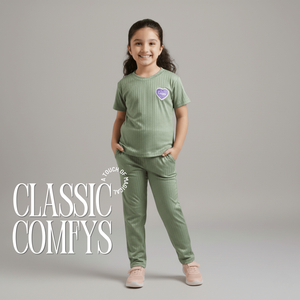 Classic Comfies Girls Pant Set (3Y-4Y)