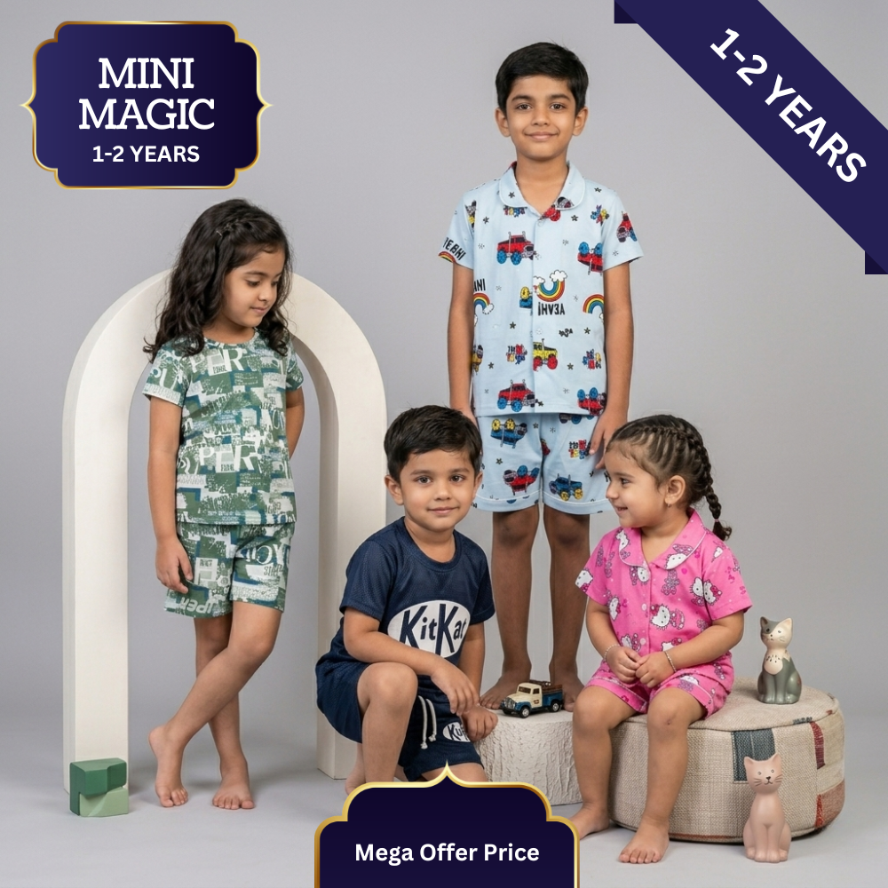 Mini Magic Sets for Kids | Comfy & Playful Coords | Thunipeedika