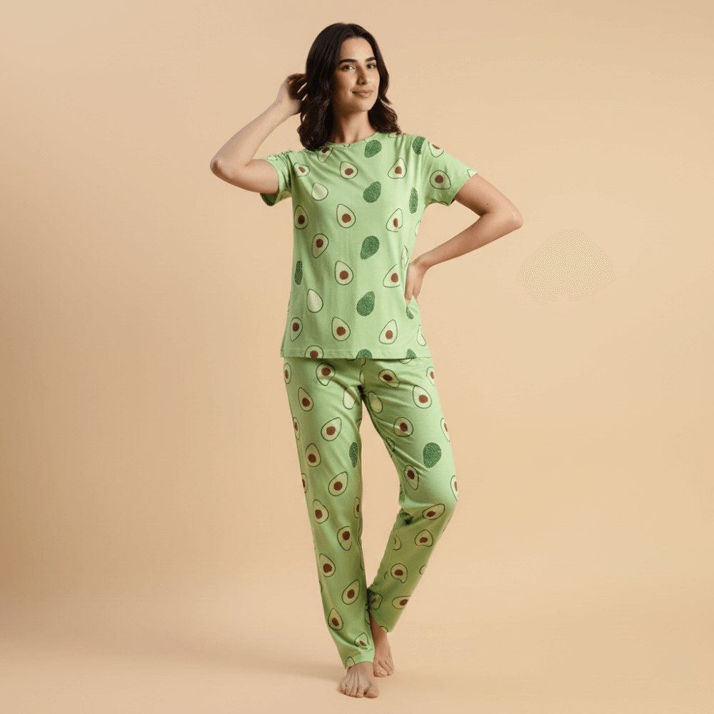 Dots Women’s Comfort Pant Set – Dual Pocket Style (L)