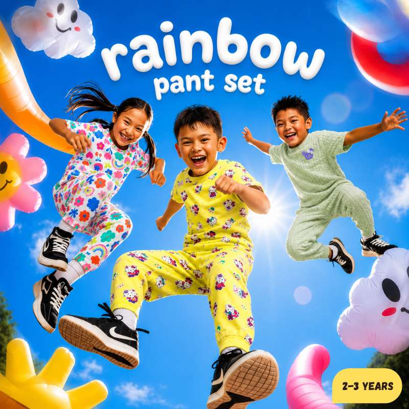 Rainbow Pant Set (2Y-3Y)