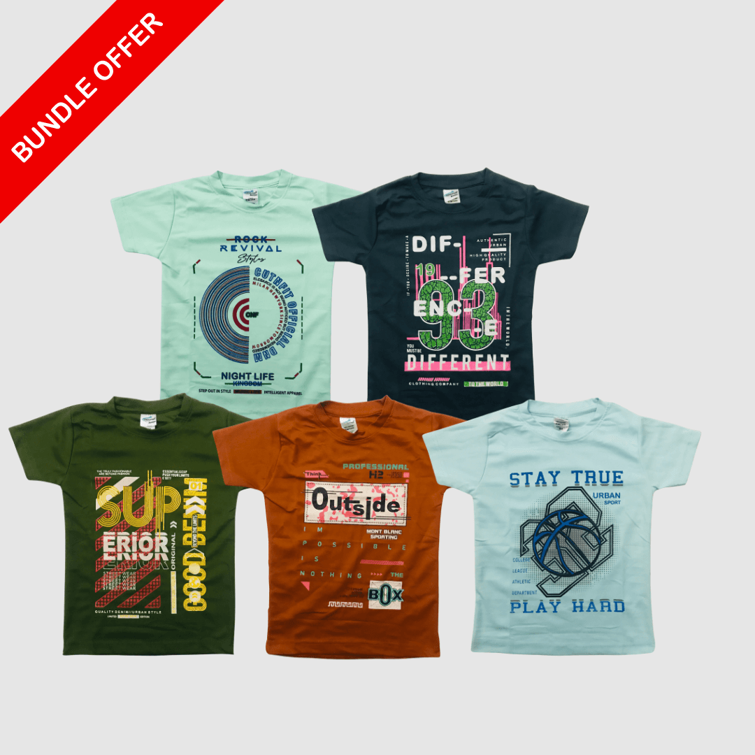 Printed T Shirt Combo (8-9 Years)