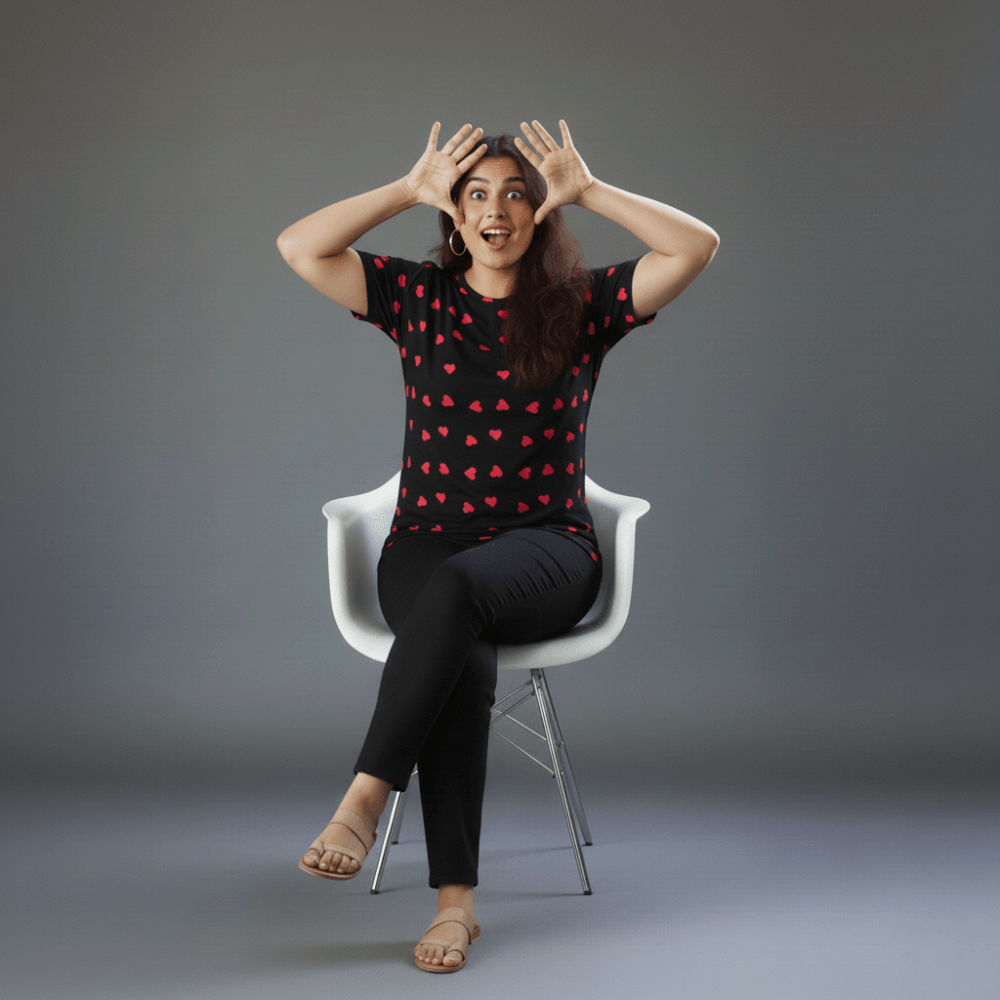 Dots Ladies T-Shirt (XL)