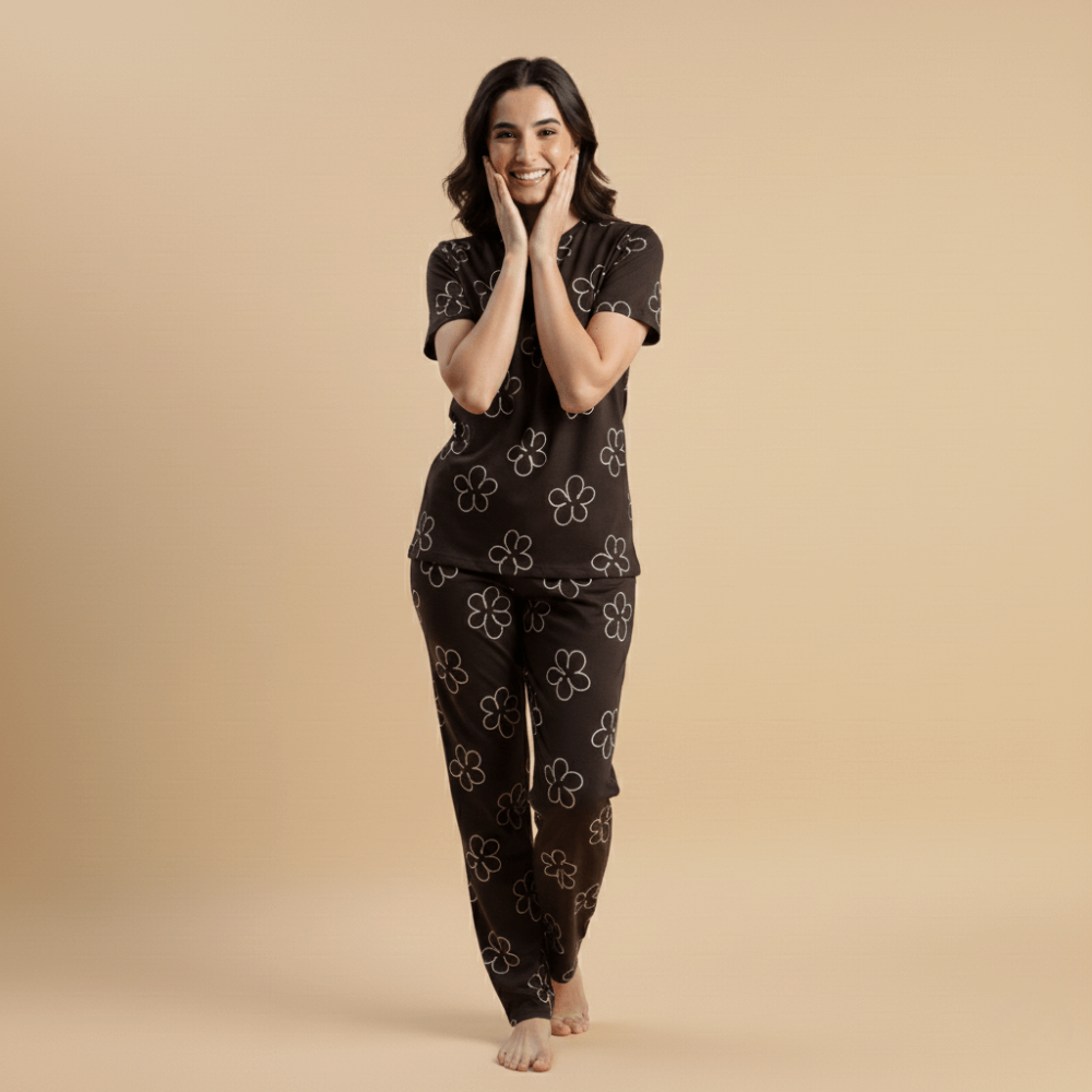 Dots Women’s Comfort Pant Set – Dual Pocket Style (3XL)