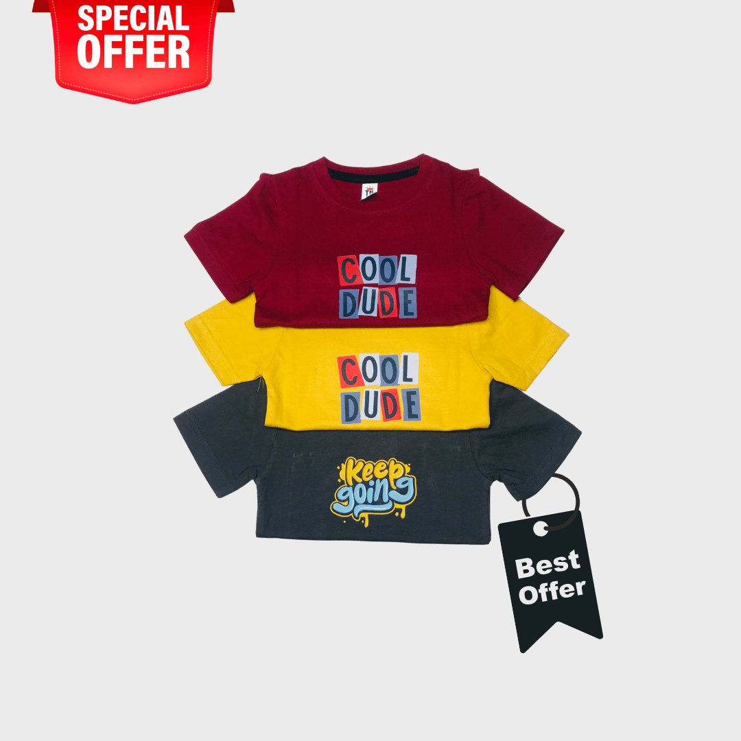 Printed T Shirt Combo (5-6 Years)