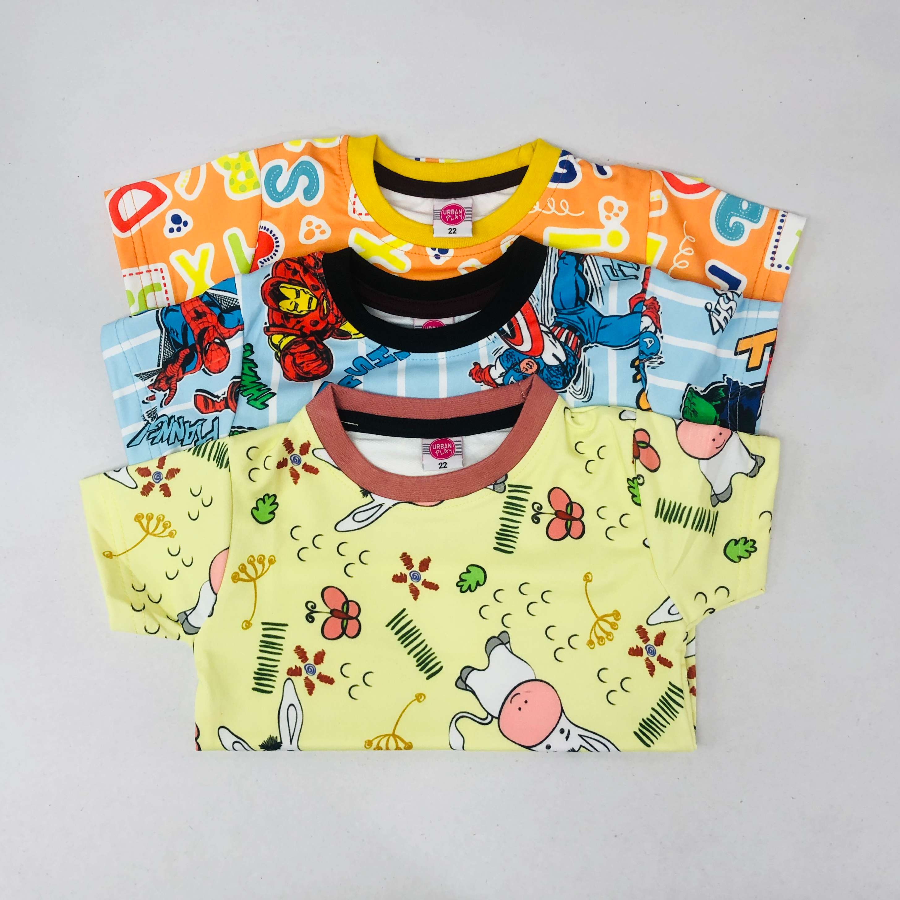 Little Heroes T-Shirt Combo Pack Of 3