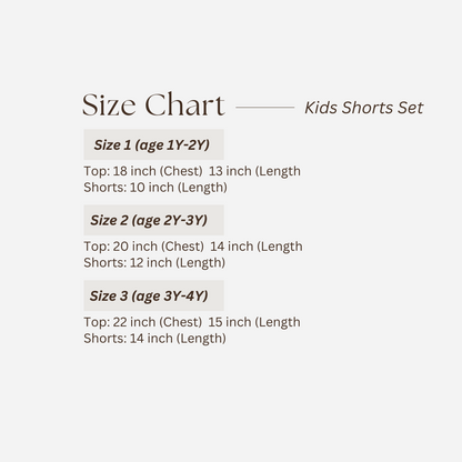 Kids Printed Shorts Set