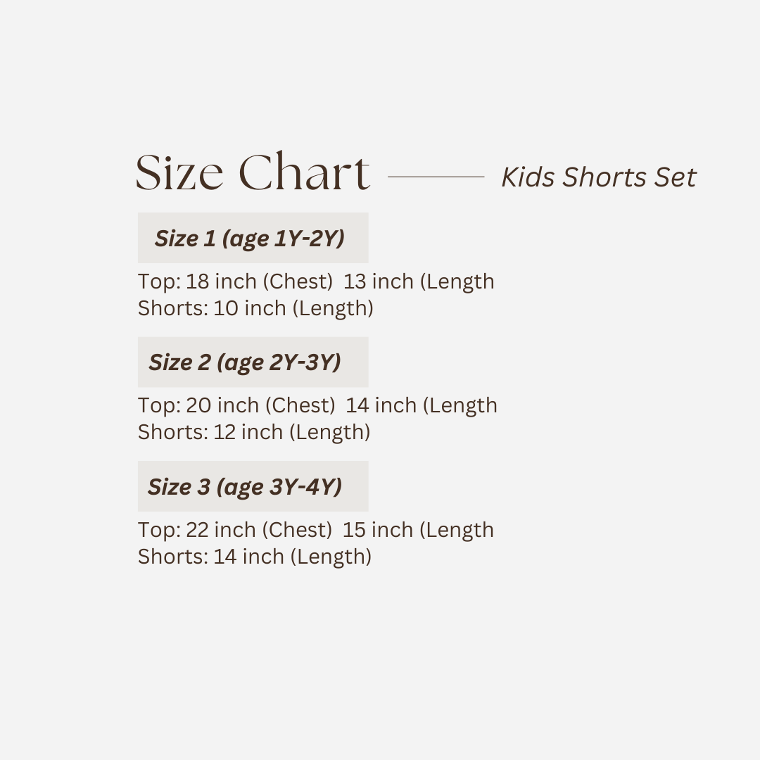 Kids Printed Shorts Set