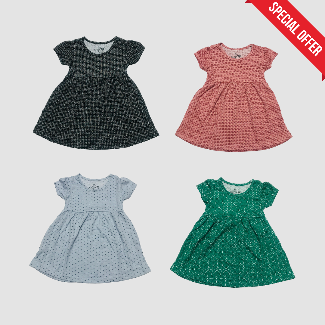Kids Frock Combo Pack Of 4