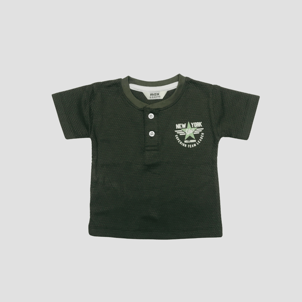 Button T-Shirt Combo Pack Of 4 (6-9 Months)