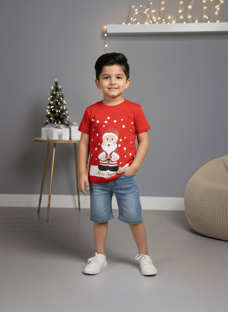 Little Santa Christmas Tee