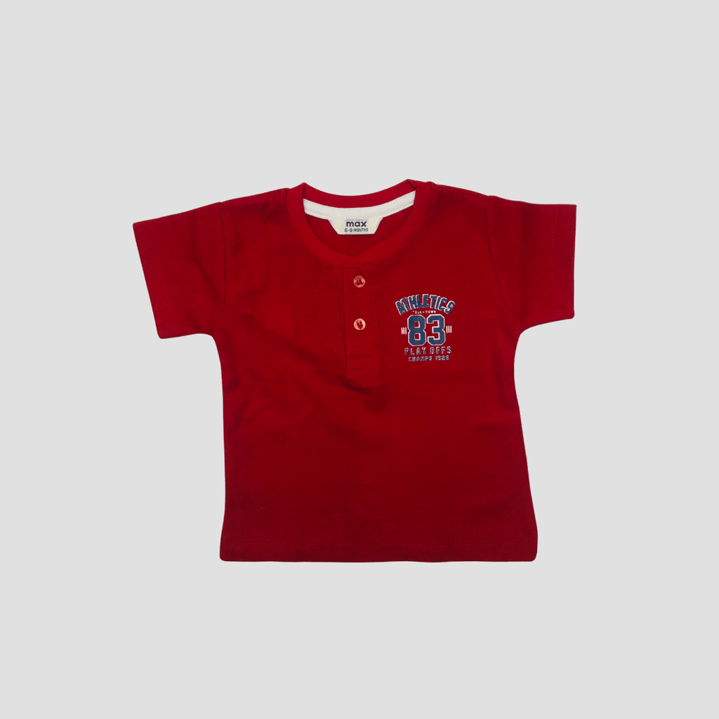 Button T-Shirt Combo Pack Of 4 (6-9 Months)
