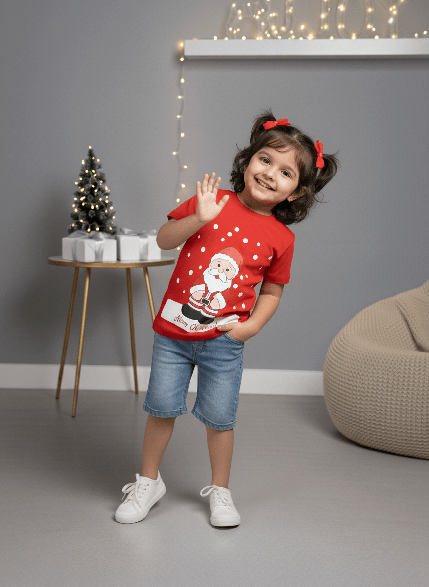 Little Santa Christmas Tee