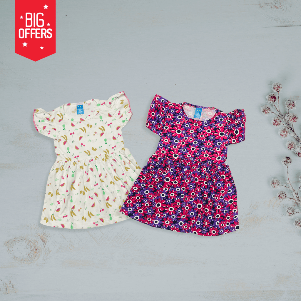 Printed Frock Pack Of 2
