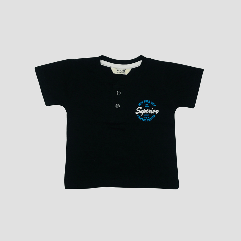 Button T-Shirt Combo Pack Of 4 (6-9 Months)