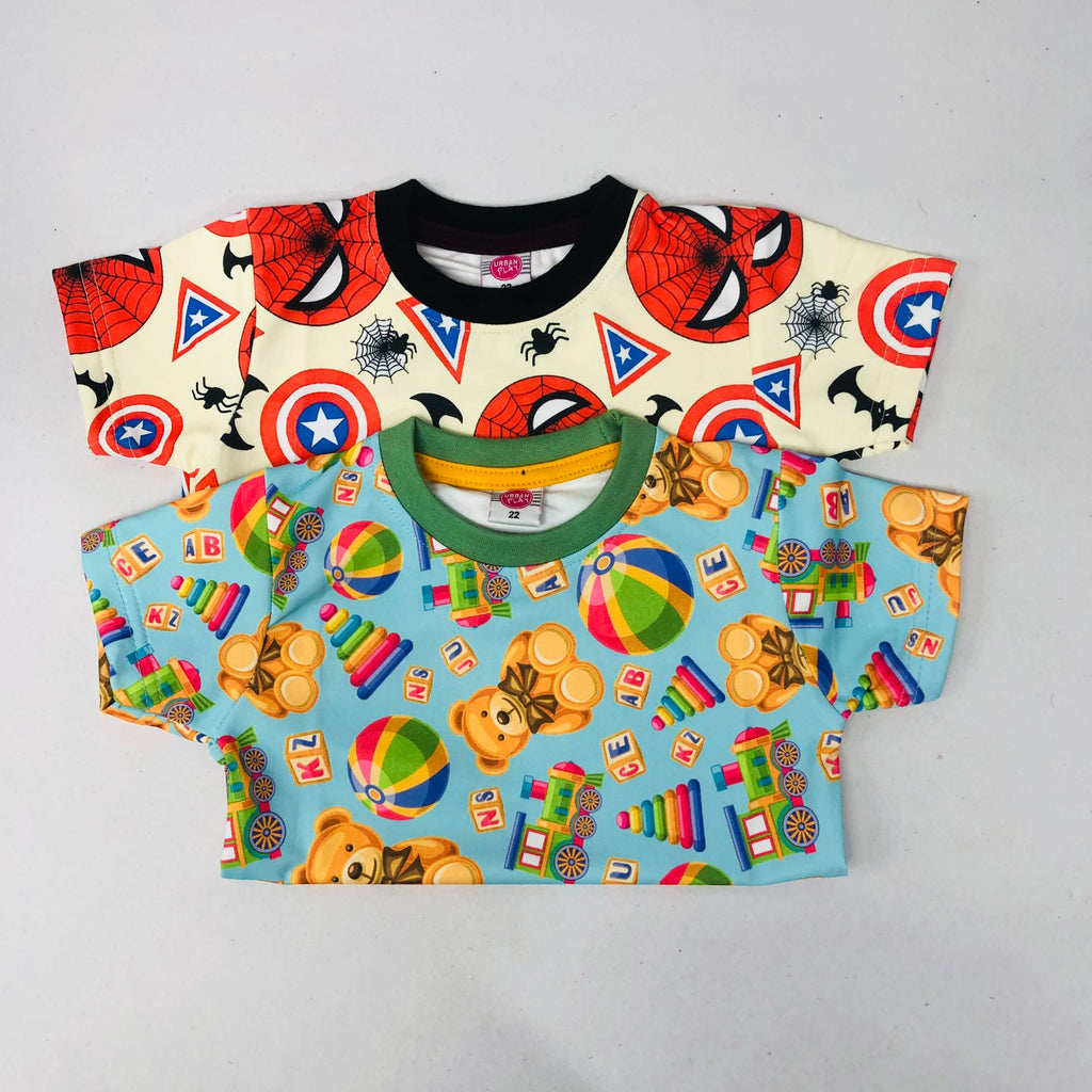 Little Heroes T-Shirt Combo Pack Of 2