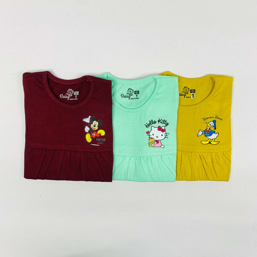 Daisy Frock Combo Pack Of 3