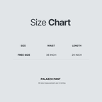 Free Size 3/4th Palazzo