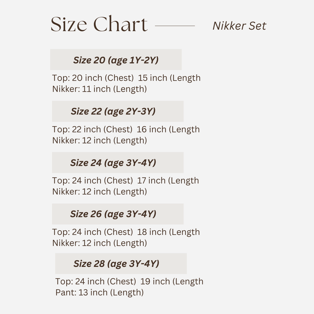 Kids Nikker Set