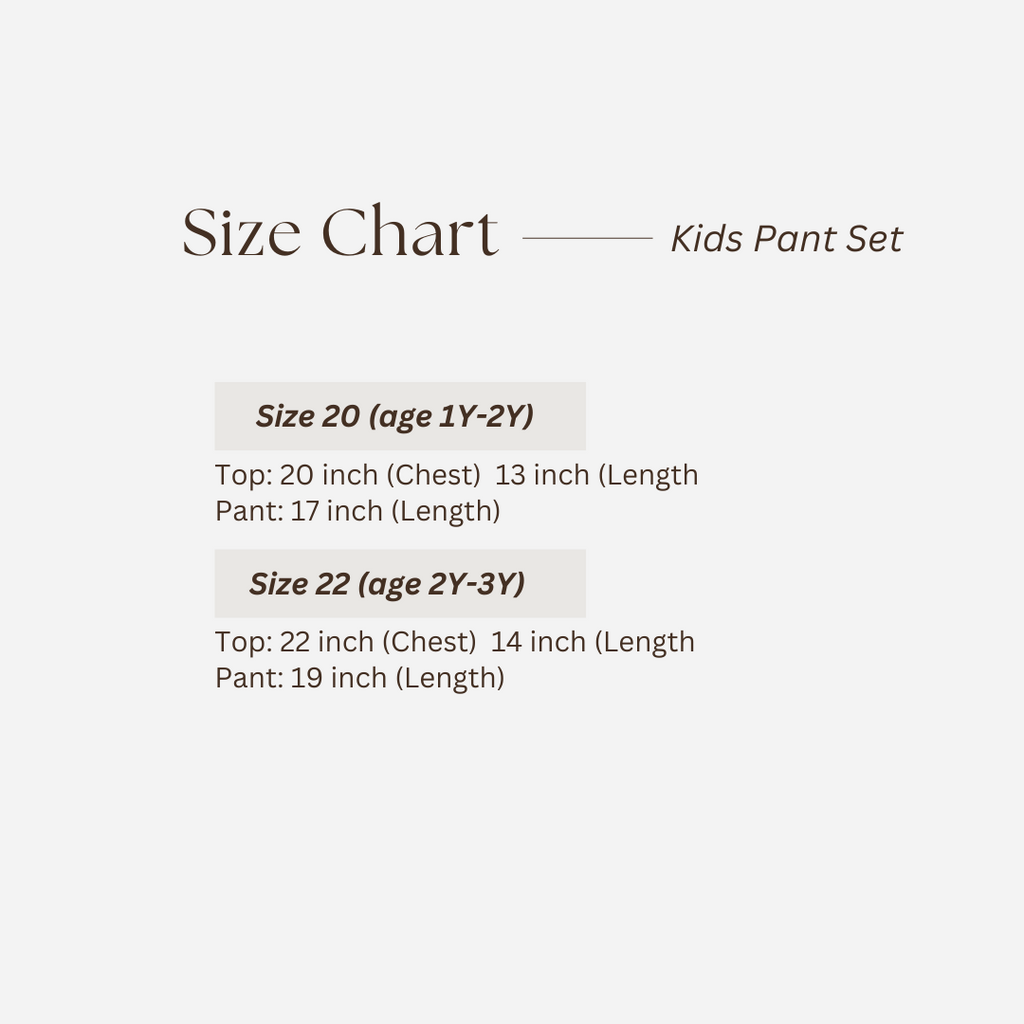 Kids Pant Set