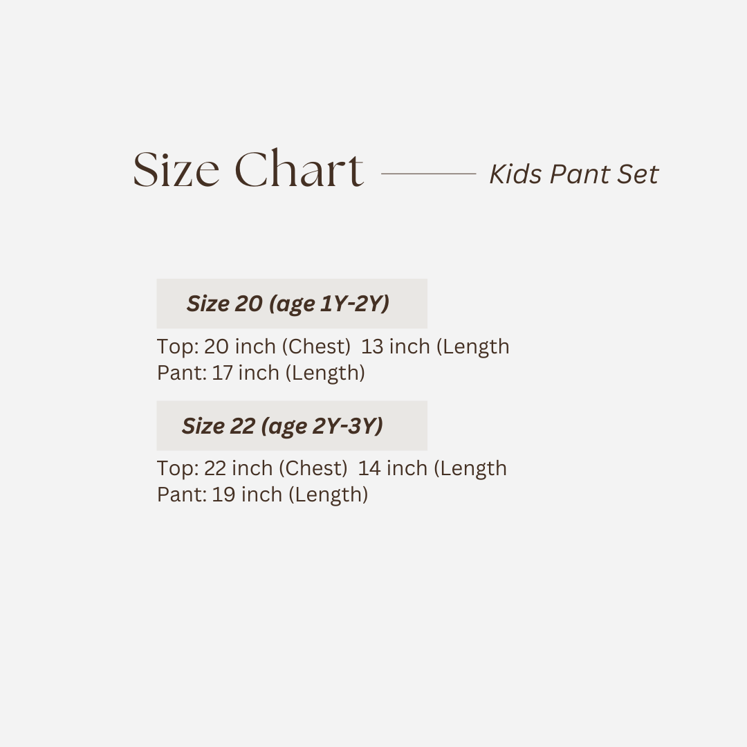 Kids Pant Set