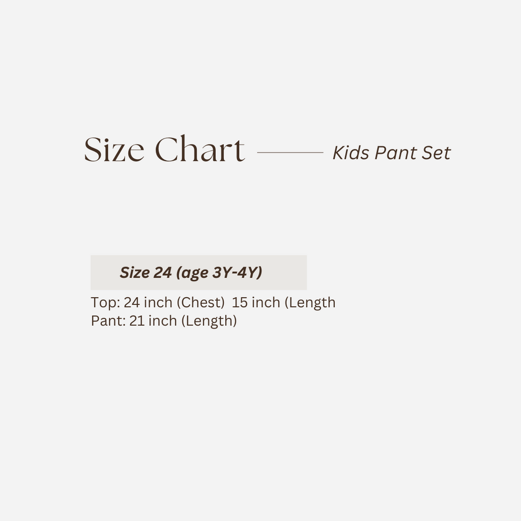 Kids Pant Set