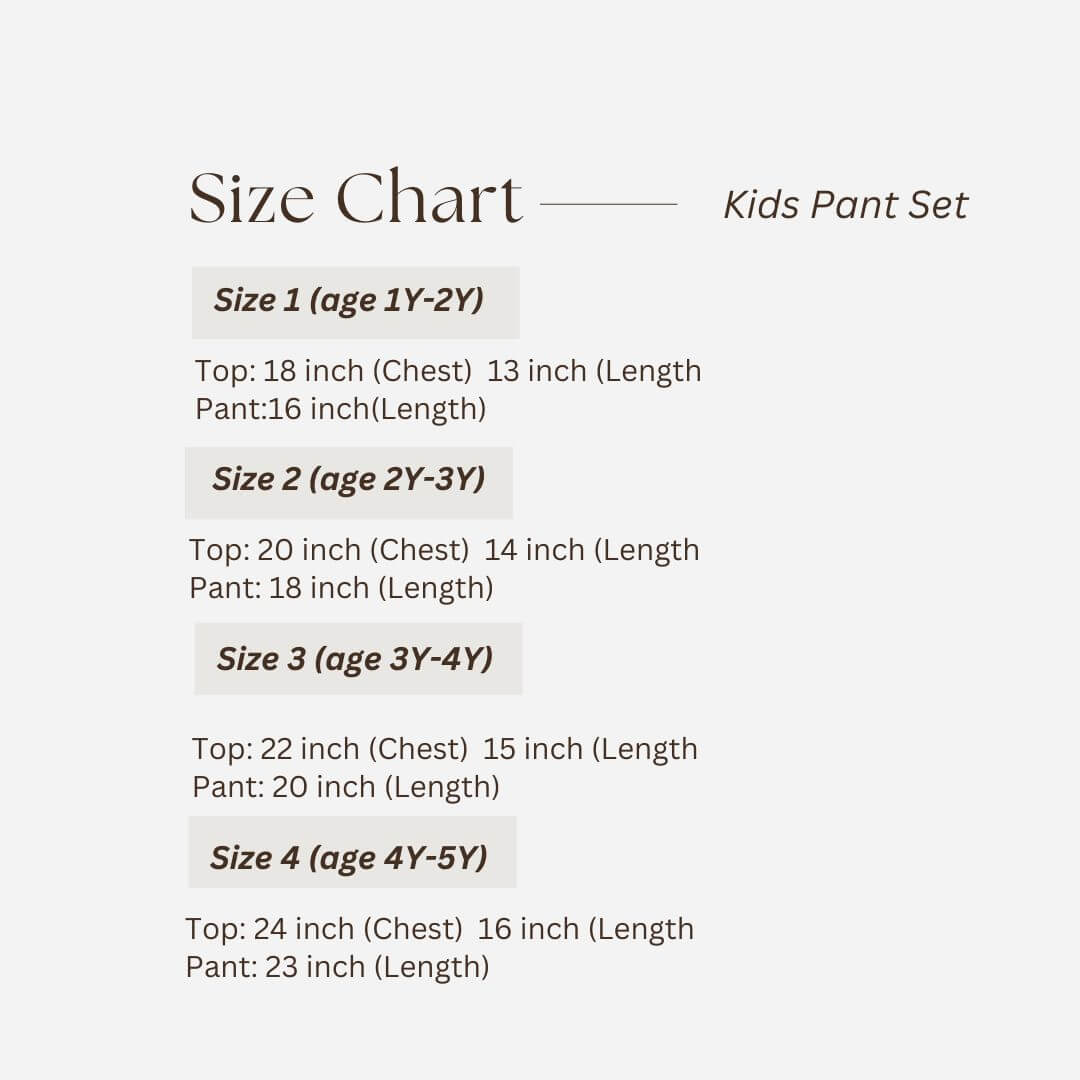 Kids Pant Set