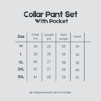 Dots Collar Pant Set with Pocket