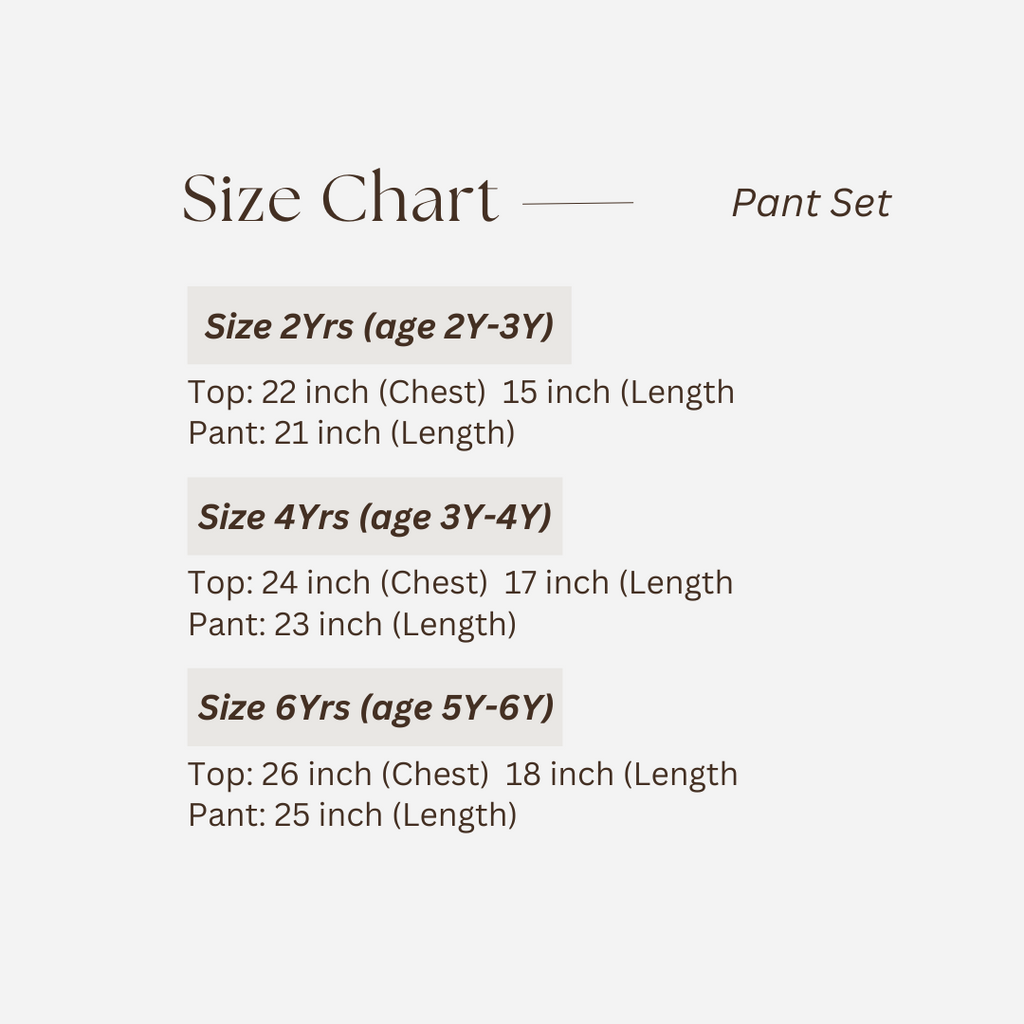 Kids Pant Set