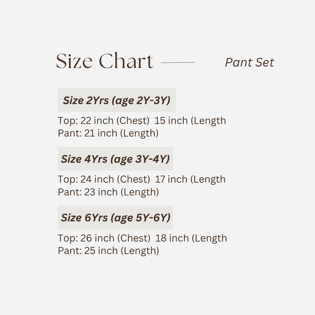 Kids Pant Set