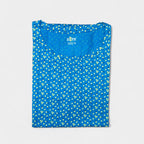 Blue Lily Blossom Ladies Tshirt