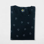 Black Heart Ladies Tshirt