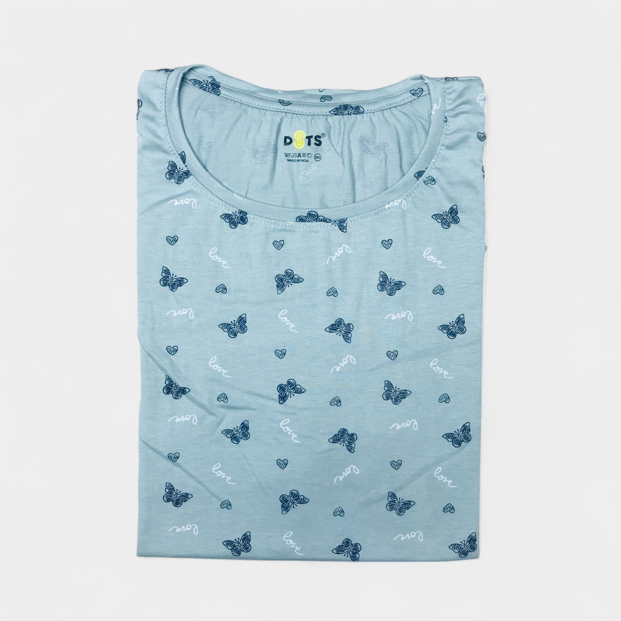 Blue Belle Wings Ladies Tshirt