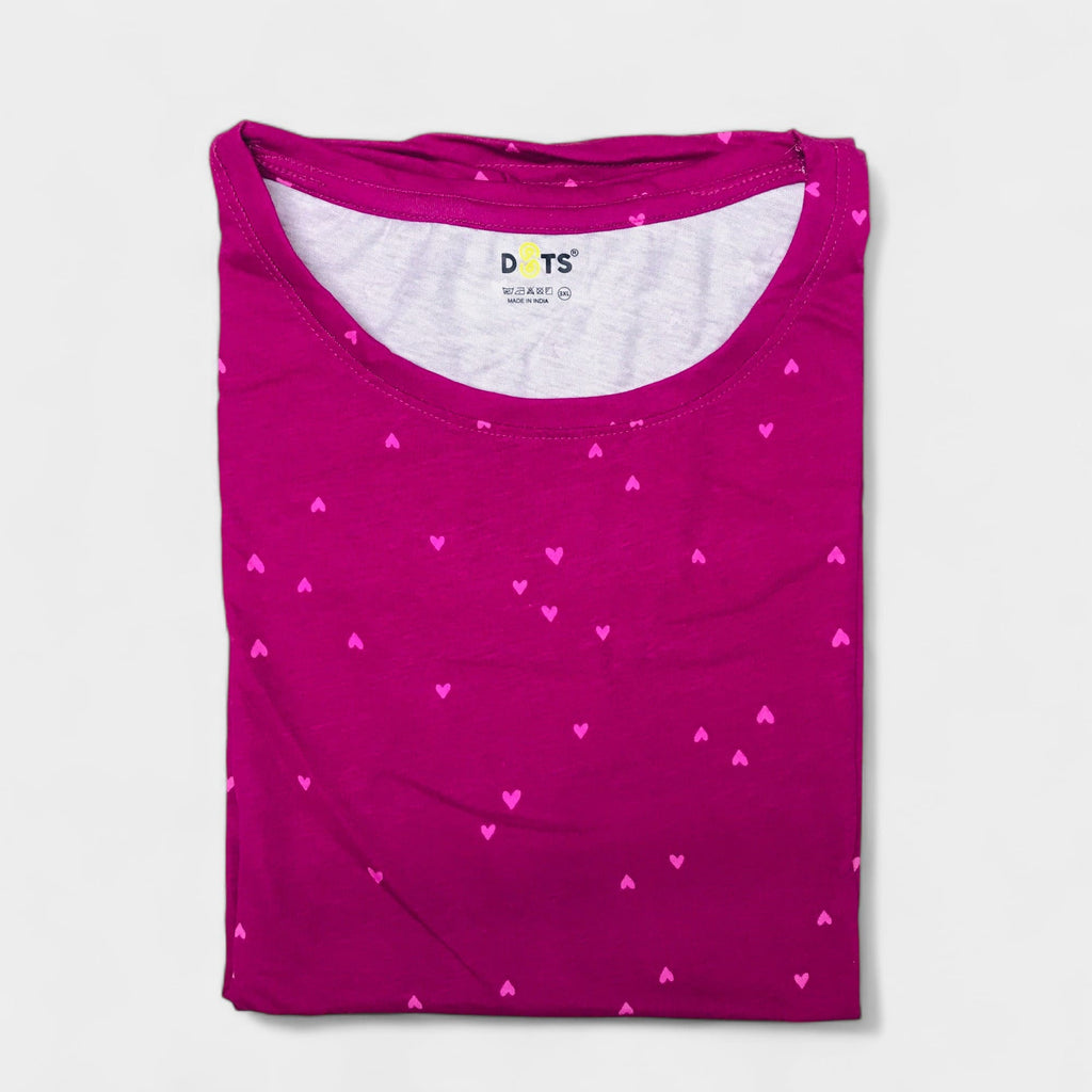 Rosy Heart Ladies Tshirt
