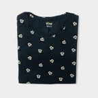 Black mickey Ladies Tshirt