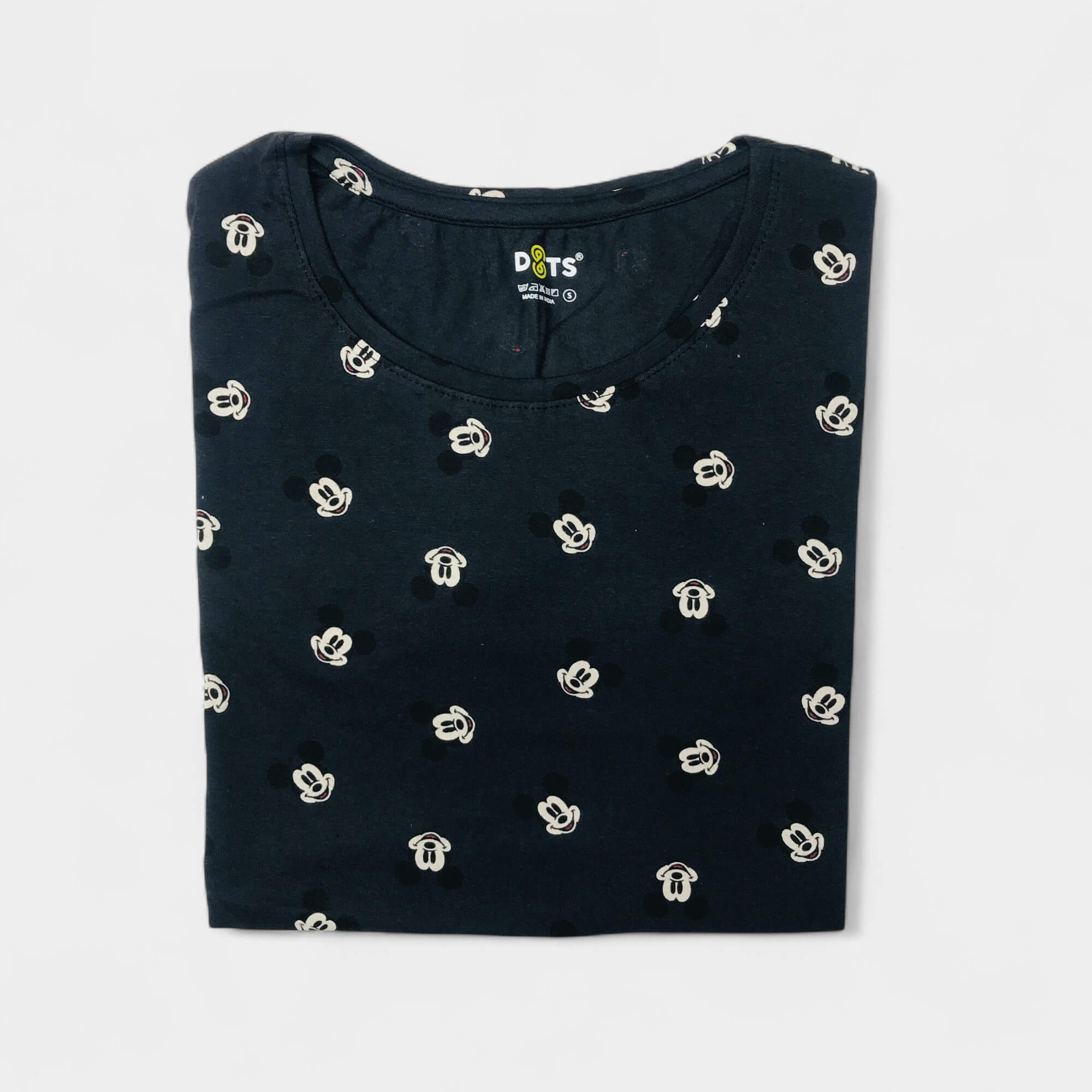 Black mickey Ladies Tshirt