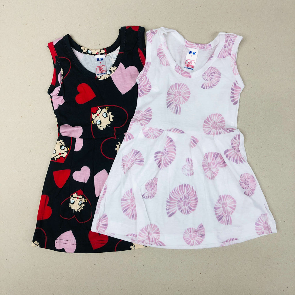 Tiny Pearl Frock Combo Pack Of 2