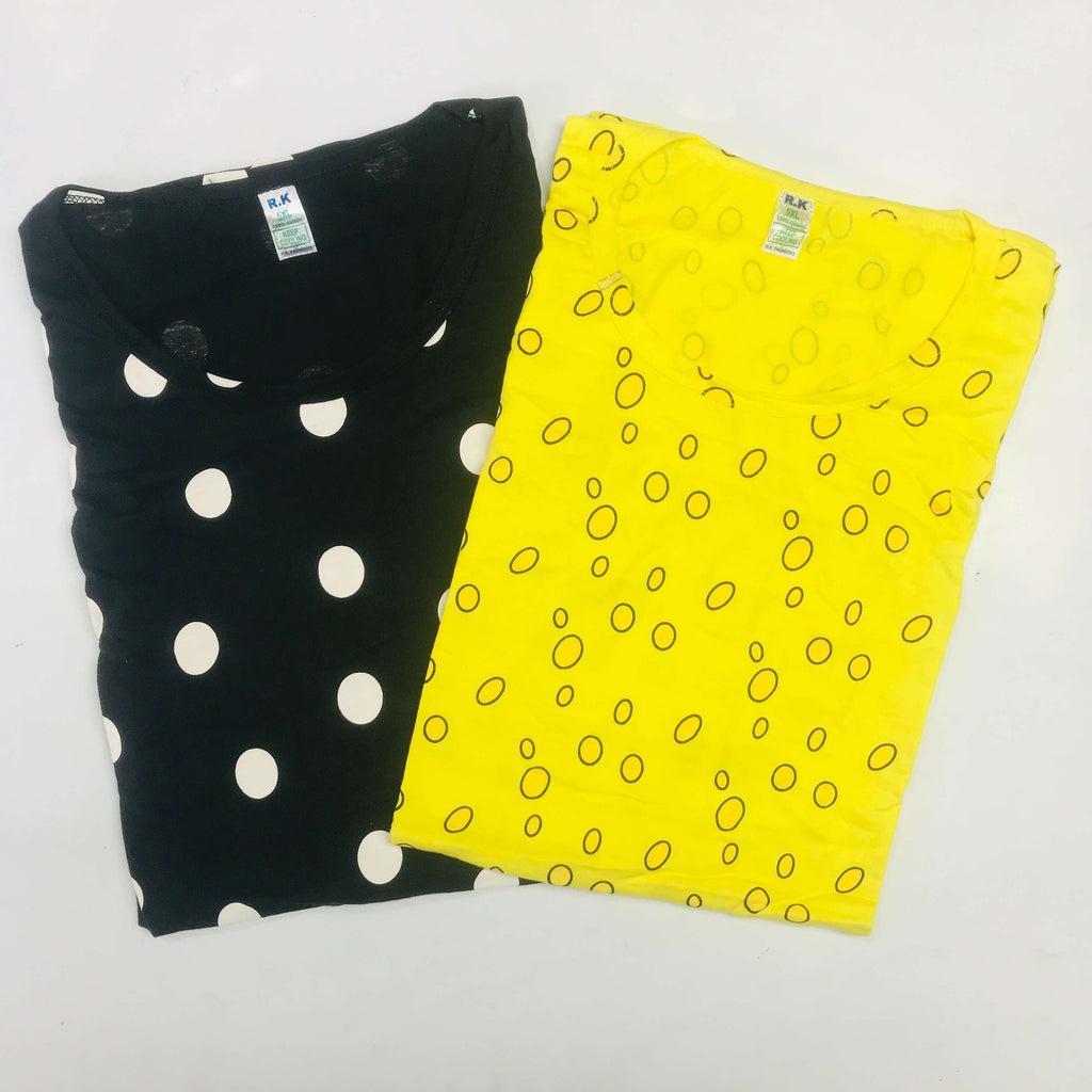 RK Ladies Tshirt Combo Pack Of 2 (46 Inch)