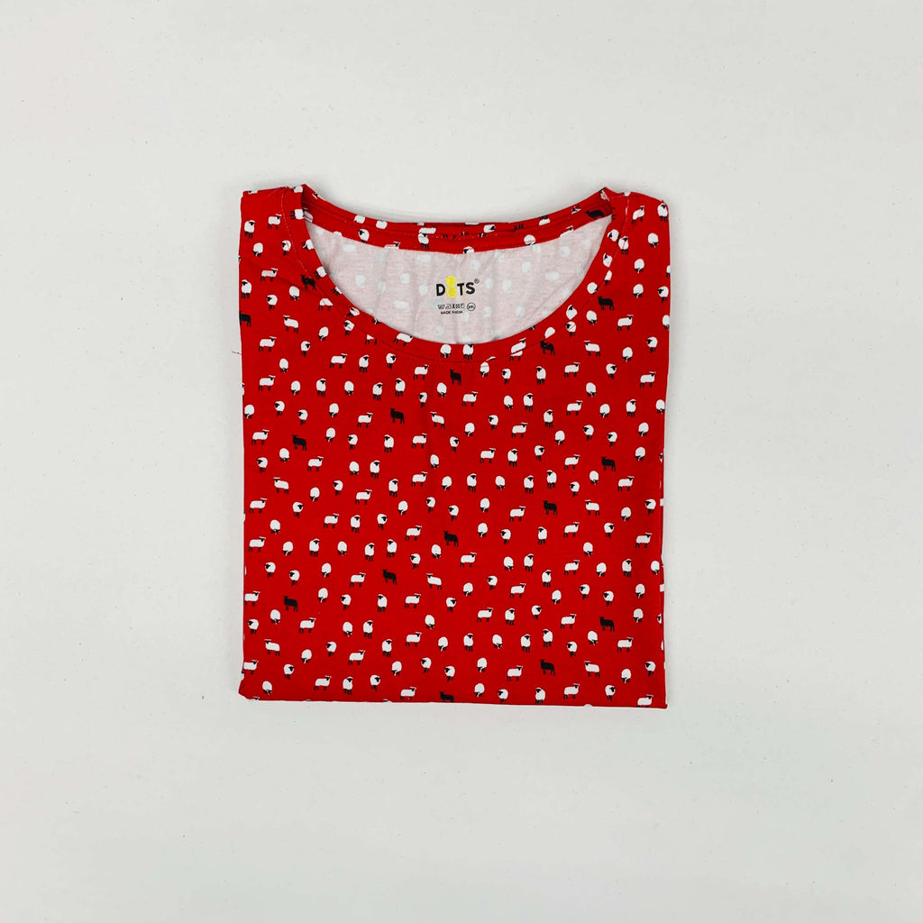 Dots Ladies Printed T-Shirt