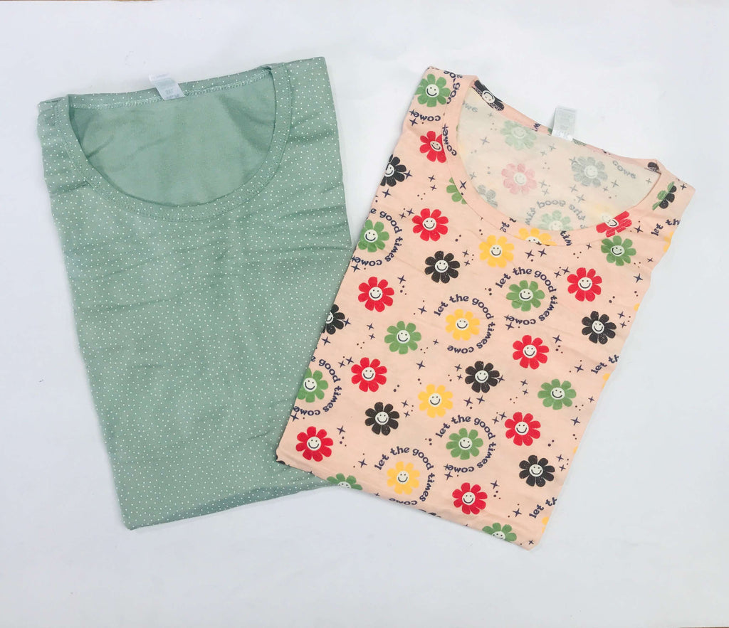 RK Ladies Tshirt Combo Pack Of 2 (46 Inch)