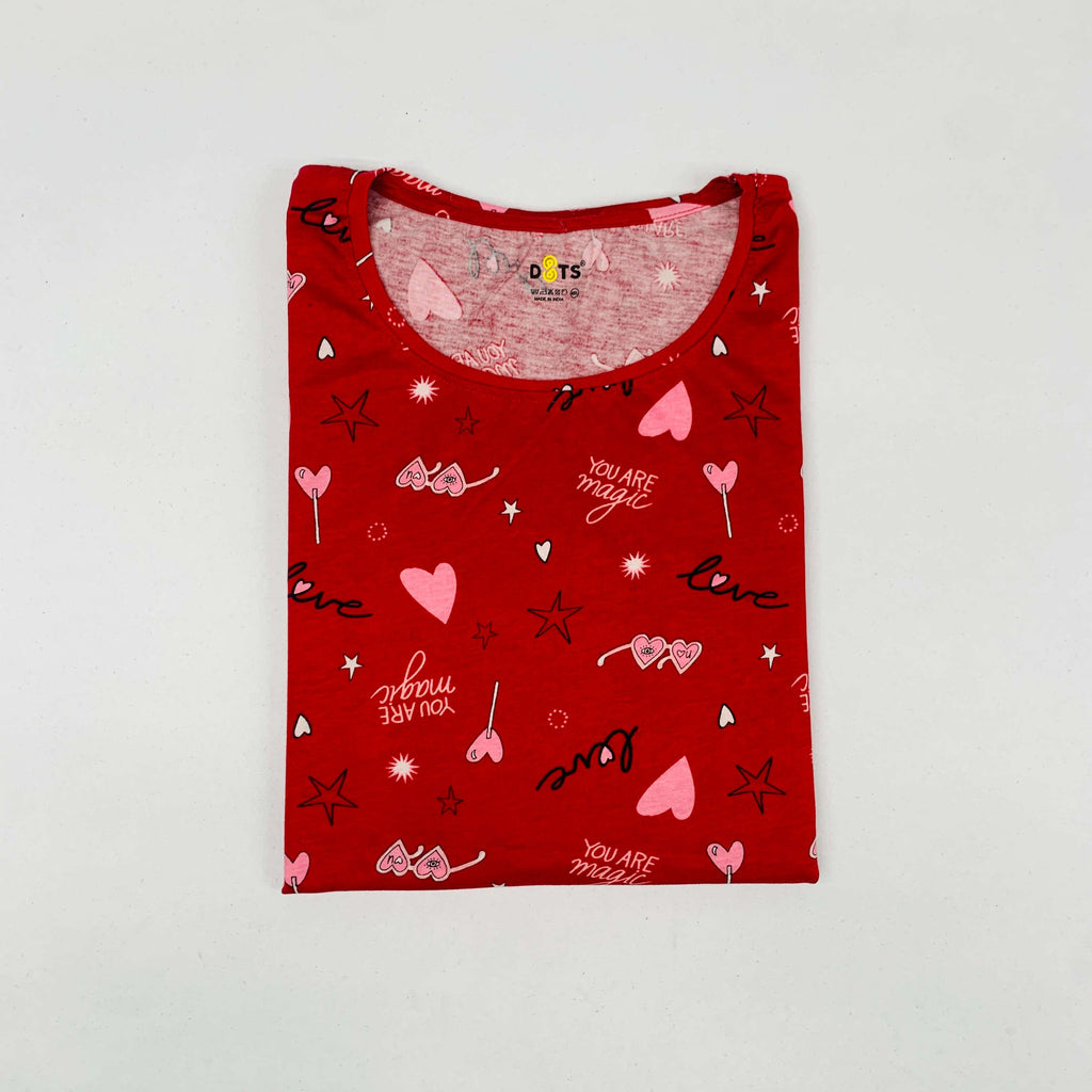 Dots Ladies Printed T-Shirt
