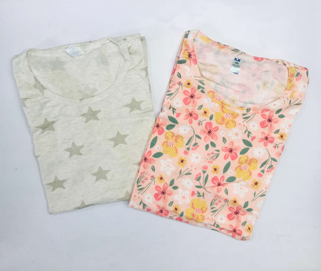 RK Ladies Tshirt Combo Pack Of 2 (46 Inch)