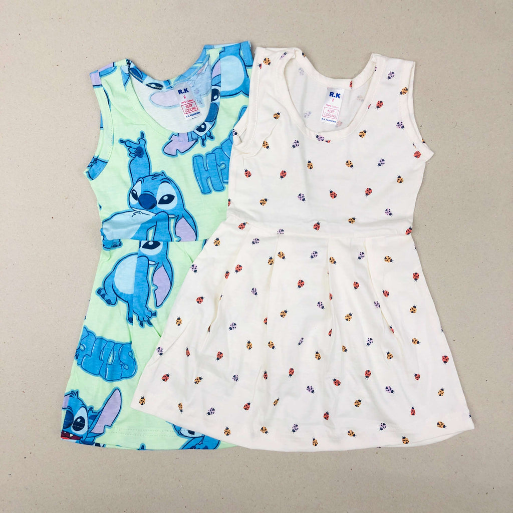Tiny Pearl Frock Combo Pack Of 2