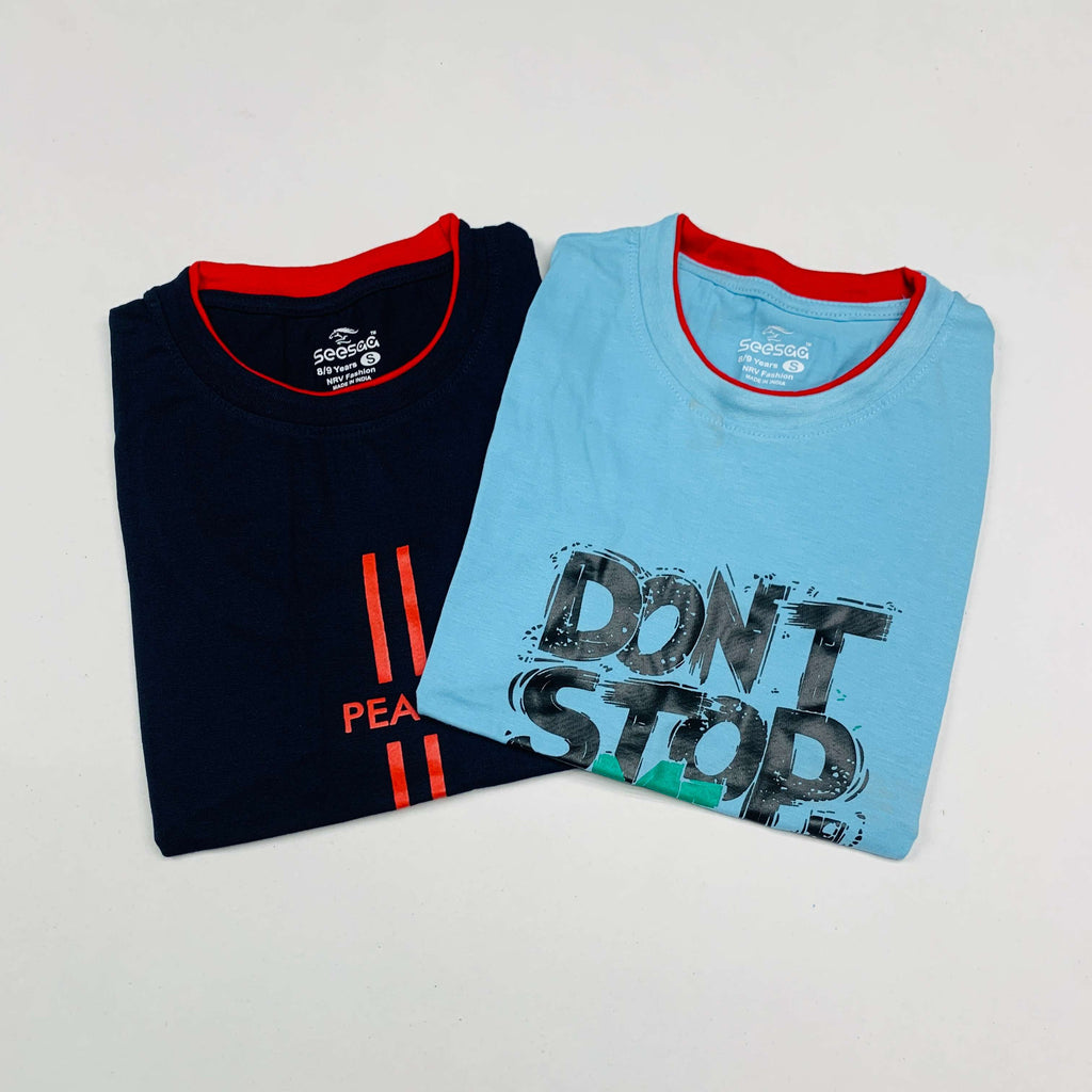 Seesaa sleeveless T-Shirt Combo Pack Of 2