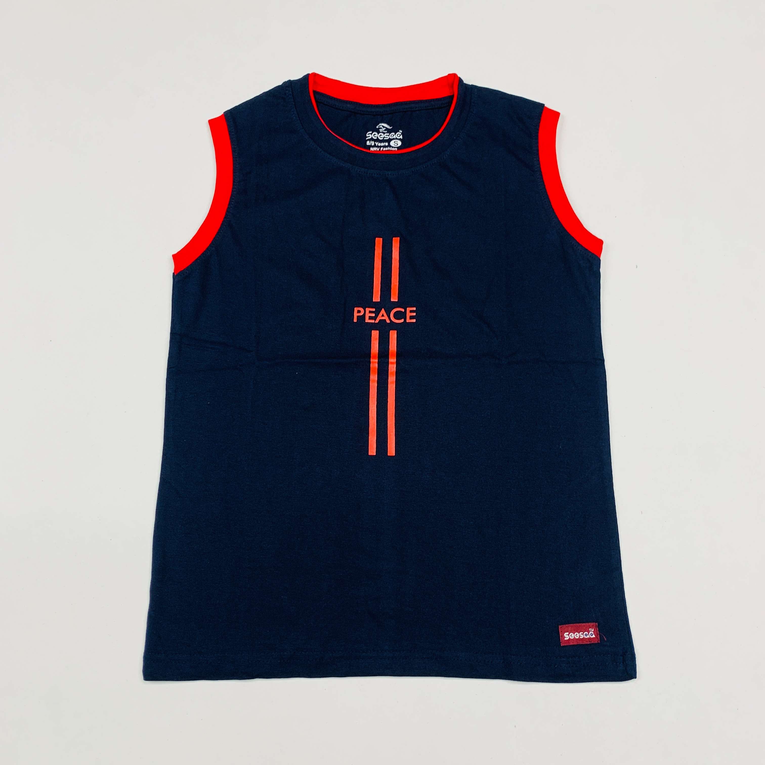 Seesaa sleeveless T-Shirt Combo Pack Of 2