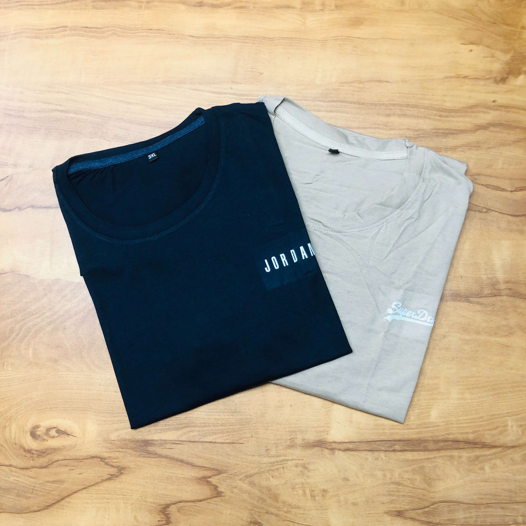 Classic Solid T-Shirt Combo Pack Of 2