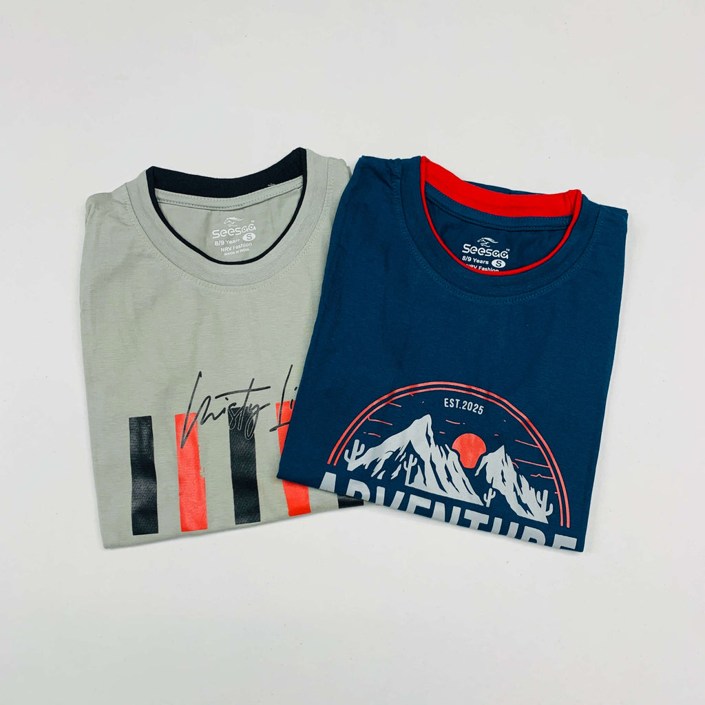 Seesaa sleeveless T-Shirt Combo Pack Of 2