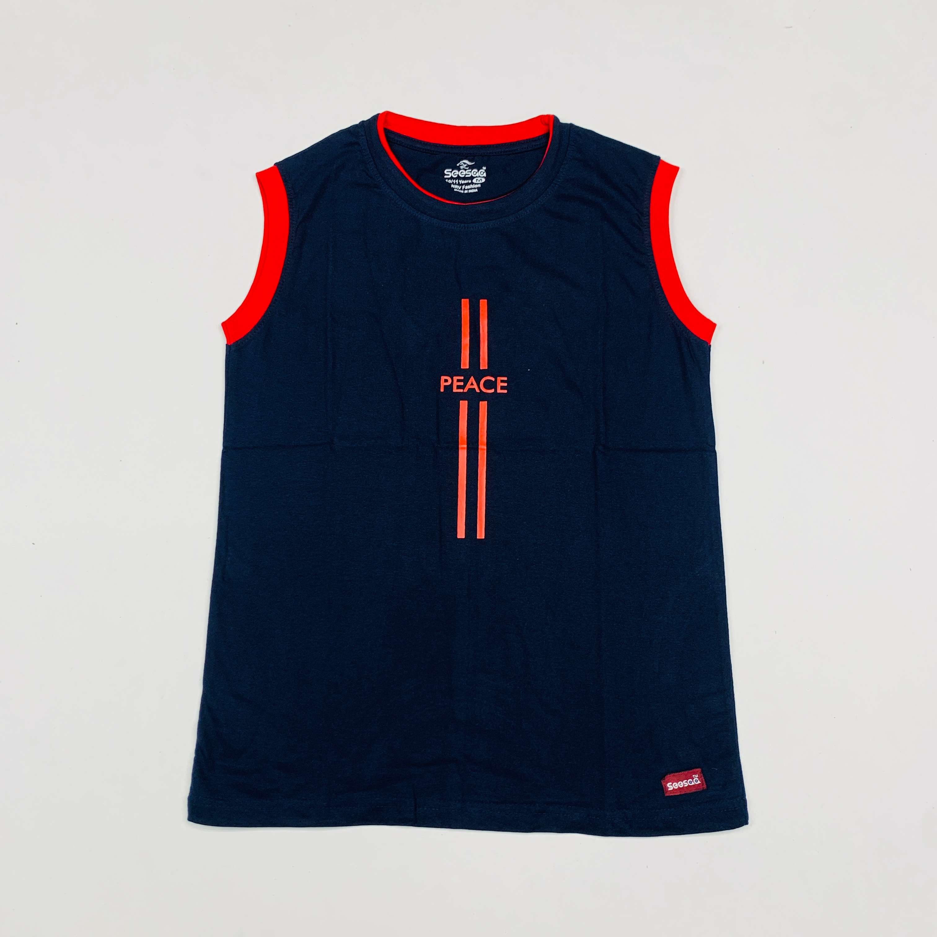 Seesaa sleeveless T-Shirt Combo Pack Of 2