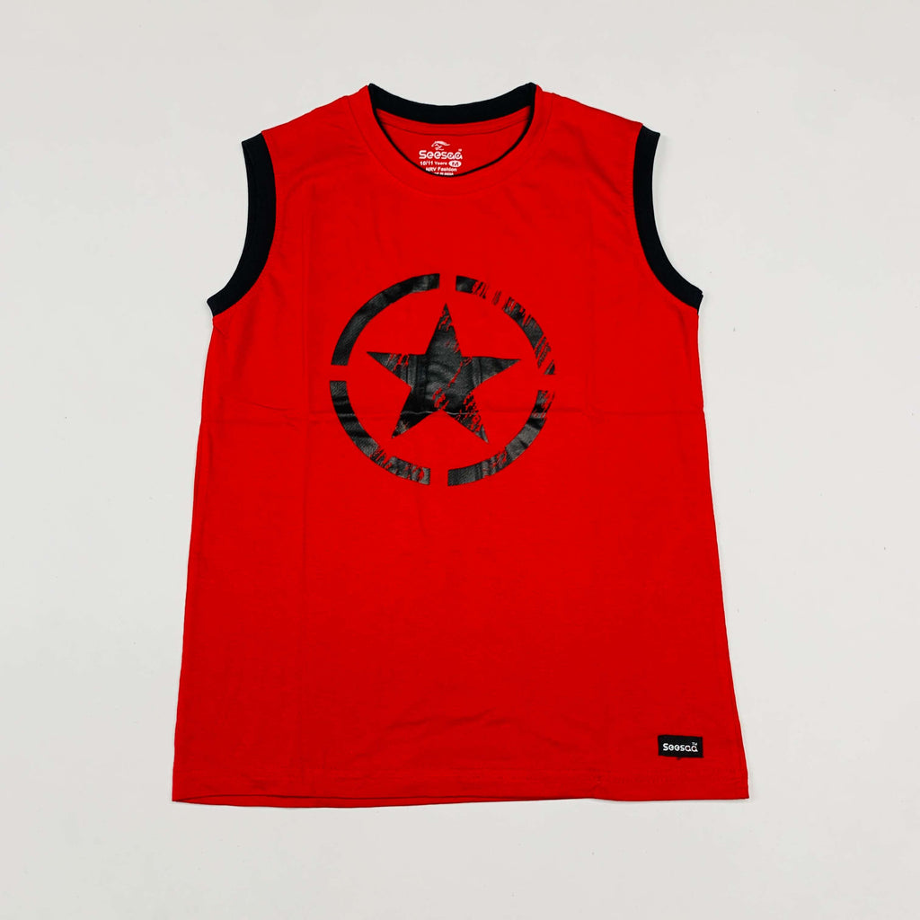 Seesaa sleeveless T-Shirt Combo Pack Of 2