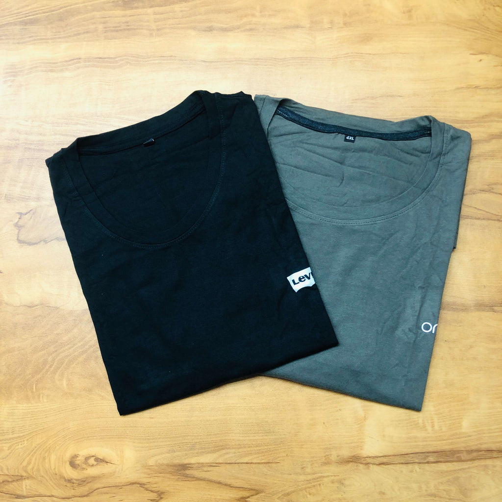 Classic Solid T-Shirt Combo Pack Of 2